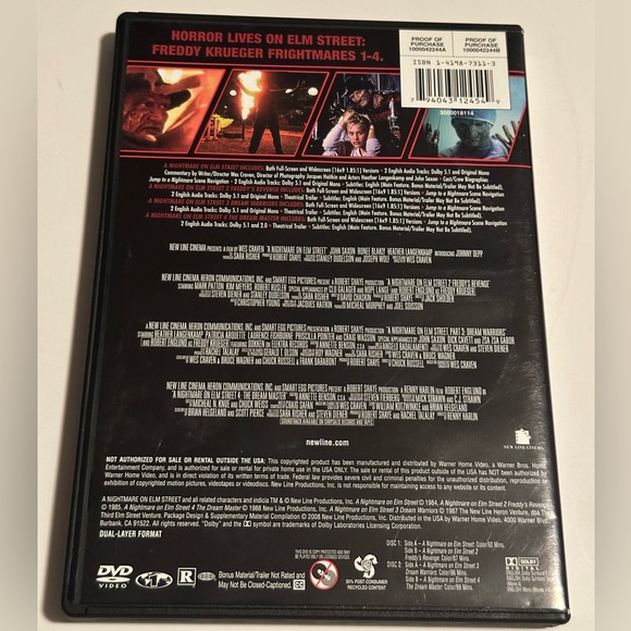 A Nightmare On Elm Street 1-4 DVD Collection - Picture 5 of 5
